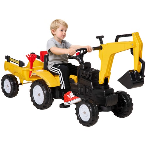 Homcom kids pedal kart - kids,