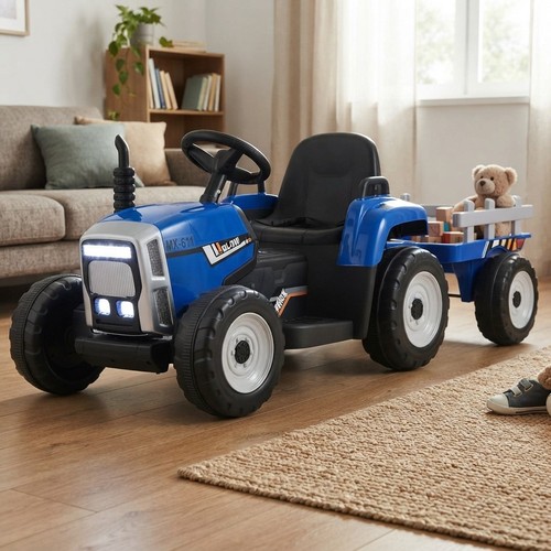 Blue electric kids ride - electric, ride-on