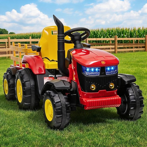 Kids ride tractor trailer - kids, w/