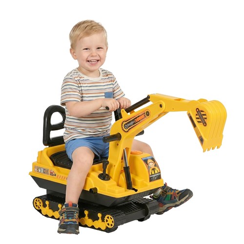 Homcom ride tractor digger - ride, on